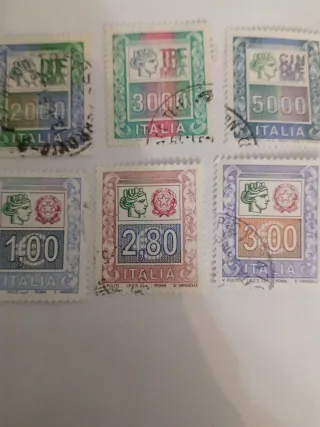 Lotto 6 Francobolli Italiani Usati