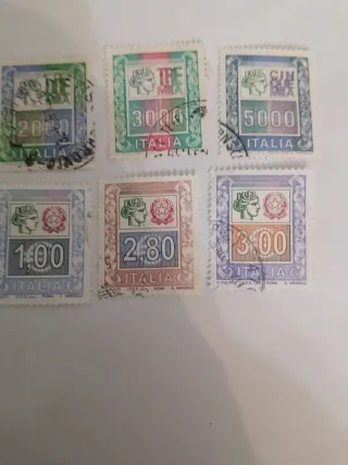 Lotto 6 Francobolli Italiani Usati