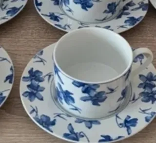 Chávenas Vista Alegre Flor Azul