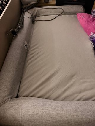 Cama Ortopédica Perro Funny Fuzzy Gris tamaño 2XL