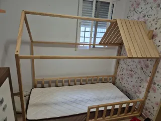 Cama Montessori Madera Natural