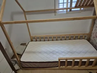 Cama Montessori Madera Natural