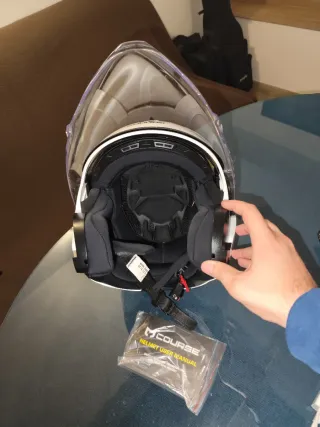 Casco Moto Jet Blanco COURSE