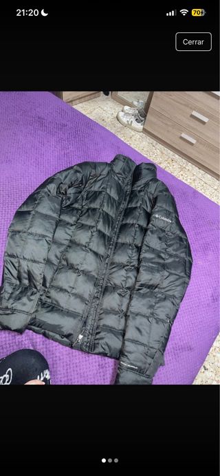 Plumas Columbia Negro