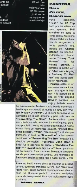 Pantera CD Firmado Reinventing the steel