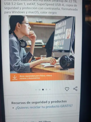 Disco Duro Externo WD My Book 22TB