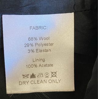 Falda Far Hills Lana Talla 38 Lazo Gris