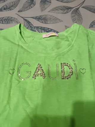 Canotta verde fluo bambina Gaudi 14 anni