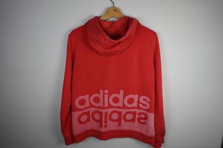 Sudadera Adidas Roja Cremallera Mujer