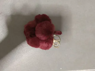 Portachiavi Ponpon Guy Laroche Bordeaux