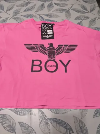 Maglia Boy London rosa con aquila