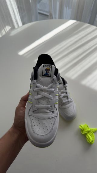 Adidas Forum x Indigo Herz Blancas y Amarillas