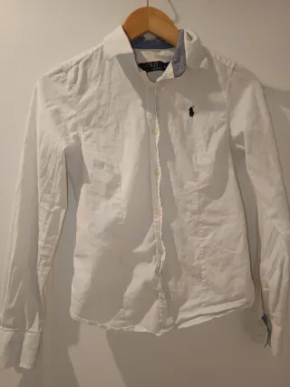 Camisa Polo Ralph Lauren Blanca Talla S