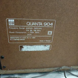 BSR Quanta 904 Stereo con Giradischi Vintage