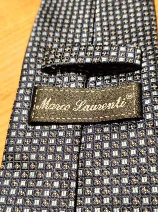 Cravatta Uomo Blu e Oro