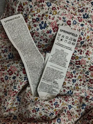 Camisa floral - Springfield - Talla 42