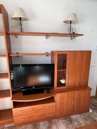 Mueble de salón madera mas Mesa auxiliar