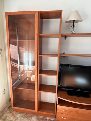 Mueble de salón madera mas Mesa auxiliar