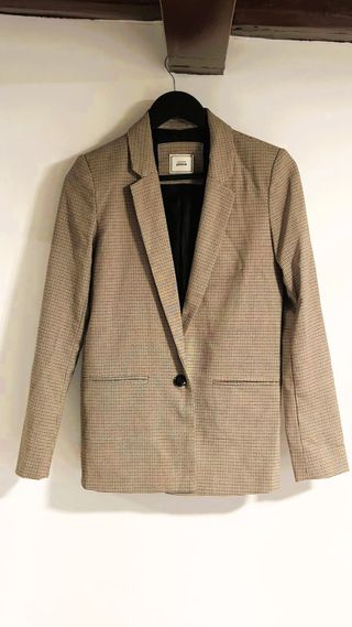 Americana cuadros beige Pimkie Talla XS