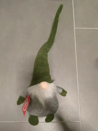 Gnomo Fermaporta Tessuto Grigio Verde