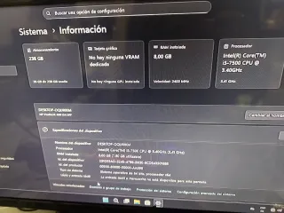 HP ProDesk i5 8GB RAM SSD 256GB