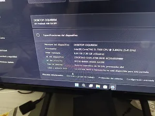 HP ProDesk i5 8GB RAM SSD 256GB