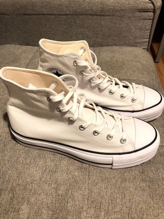 Converse Chuck Taylor Platform Blancas