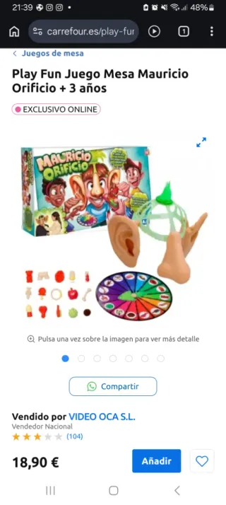 Juego Mauricio Orificio IMC Toys