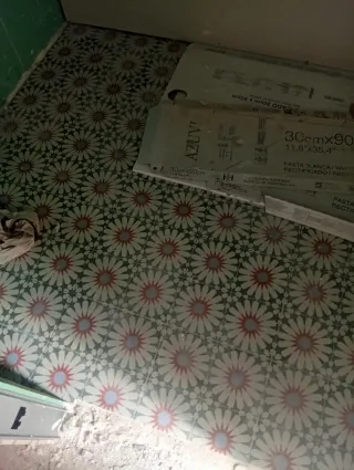 Baldosas hidráulicas y cemento