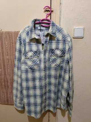 Camisa Guess a cuadros hombre Talla M