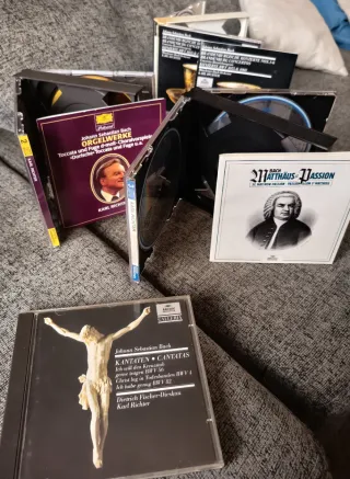 8CD Bach K. Richter Pasión, Cantatas, Conc, organo