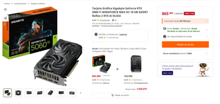 Gigabyte RTX 5060 Ti WINDFORCE MAX OC 16GB