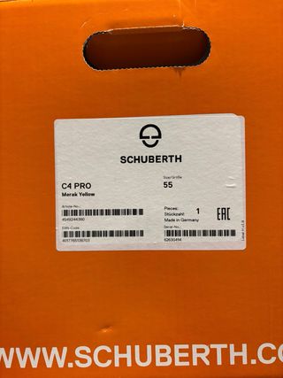 Casco Schuberth C4 Pro Talla XS Negro/Amarillo