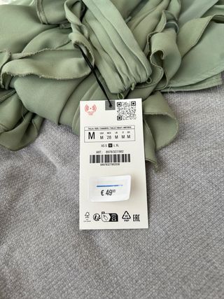 Vestido fiesta graduación verde