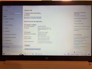 Ordenador portátil HP blanco