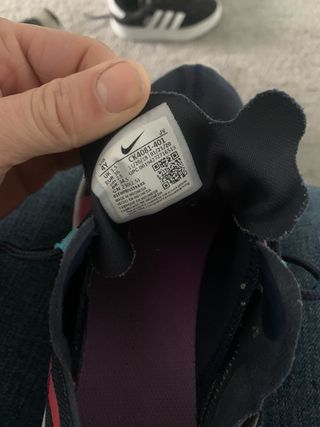 Tênis Nike React Azul e Rosa