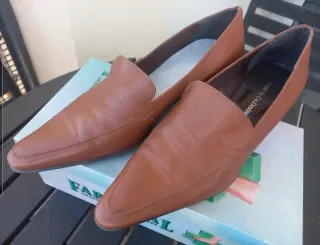 Zapatos de tacón marrones talla 36