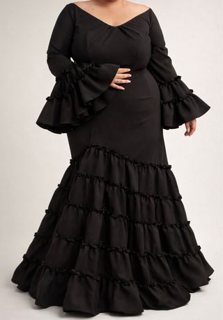 Traje de flamenca negro
