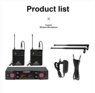 Microfone Sem Fio G-MARK UHF Profissional