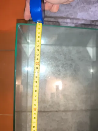 Pecera cristal peces o tortugas medidas 60x20x30