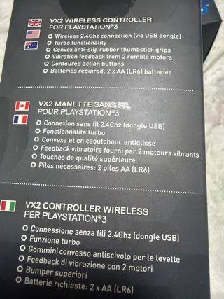 Mando Gioteck VX2 Inalámbrico PS3