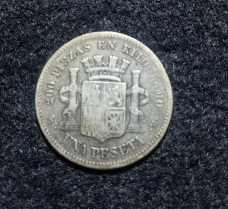 Lote 7 monedas antiguas de plata Alfonso XII y mas