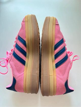 Adidas Gazelle Rosa Talla 39 Rayas Azules