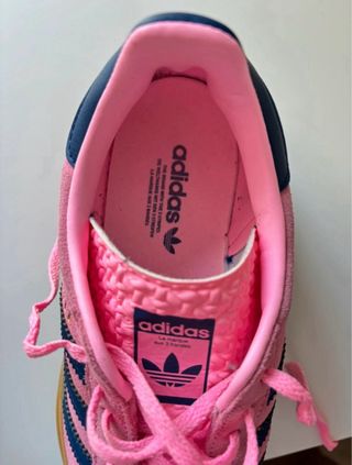 Adidas Gazelle Rosa Talla 39 Rayas Azules