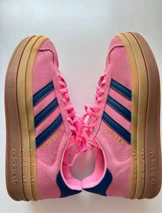 Adidas Gazelle Rosa Talla 39 Rayas Azules