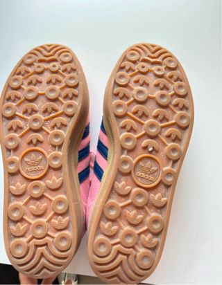 Adidas Gazelle Rosa Talla 39 Rayas Azules