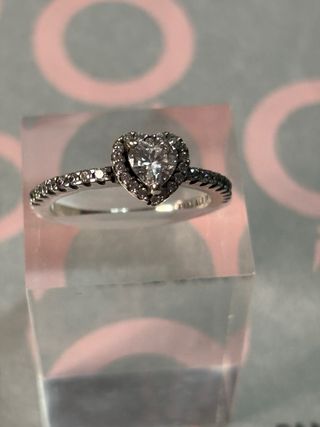 Lotes Anillos Pandora Corazón Talla 56