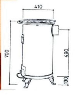 Estufa de leña Hergom
