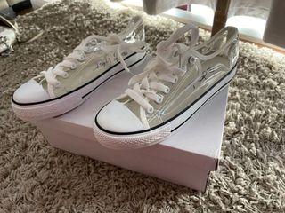 Sapatilhas transparentes mulher tam 36