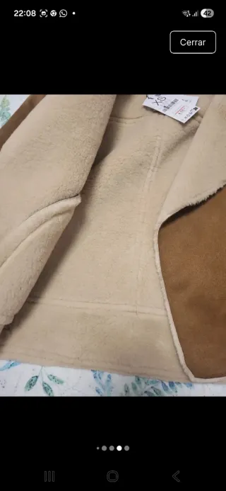 Cazadora Stradivarius efecto ante forrada